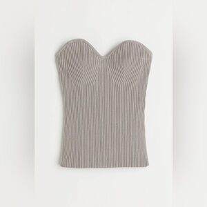 Ribbed tube top